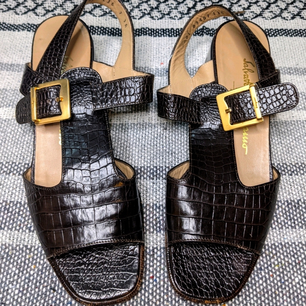 Vintage Salvatore Ferragamo Sandals Size 7